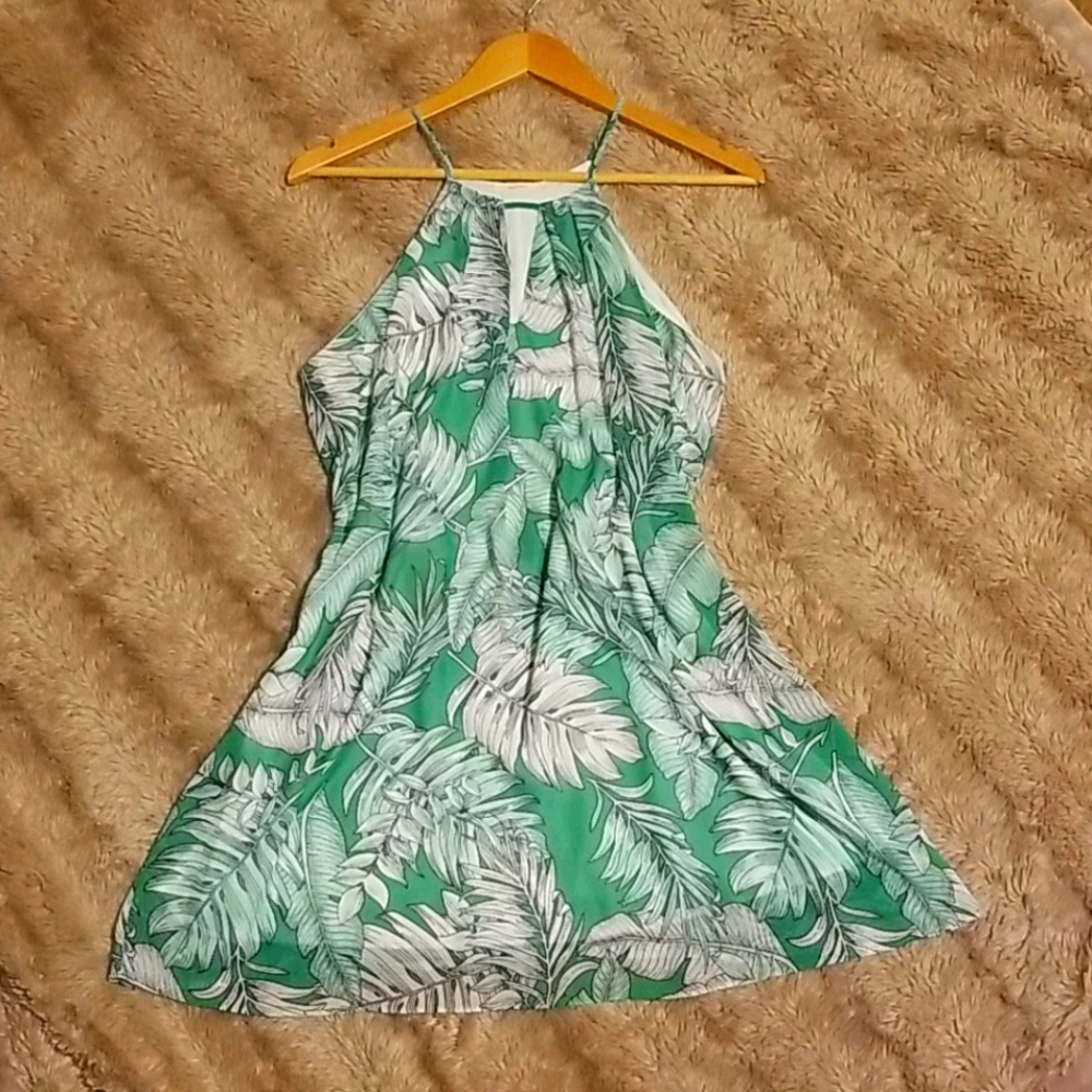 Palm and Banana Leaf Dress